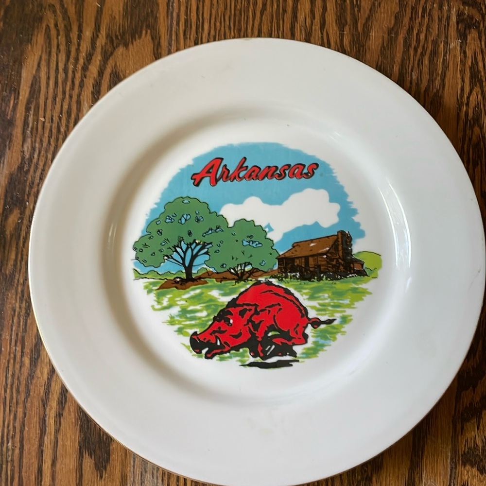 Arkansas decorative plate
